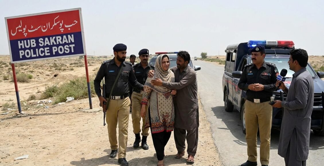 کراچی سے مبینہ اغوا ہونے والی خاتون کی حب ساکران سے بحفاظت بازیابی