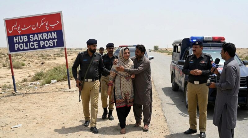 کراچی سے مبینہ اغوا ہونے والی خاتون کی حب ساکران سے بحفاظت بازیابی