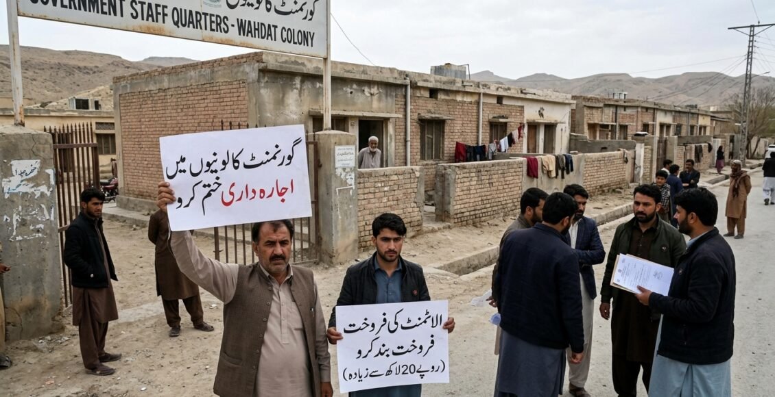 بلوچستان حکومت کی سرکاری کالونیوں میں اجارہ داریاں