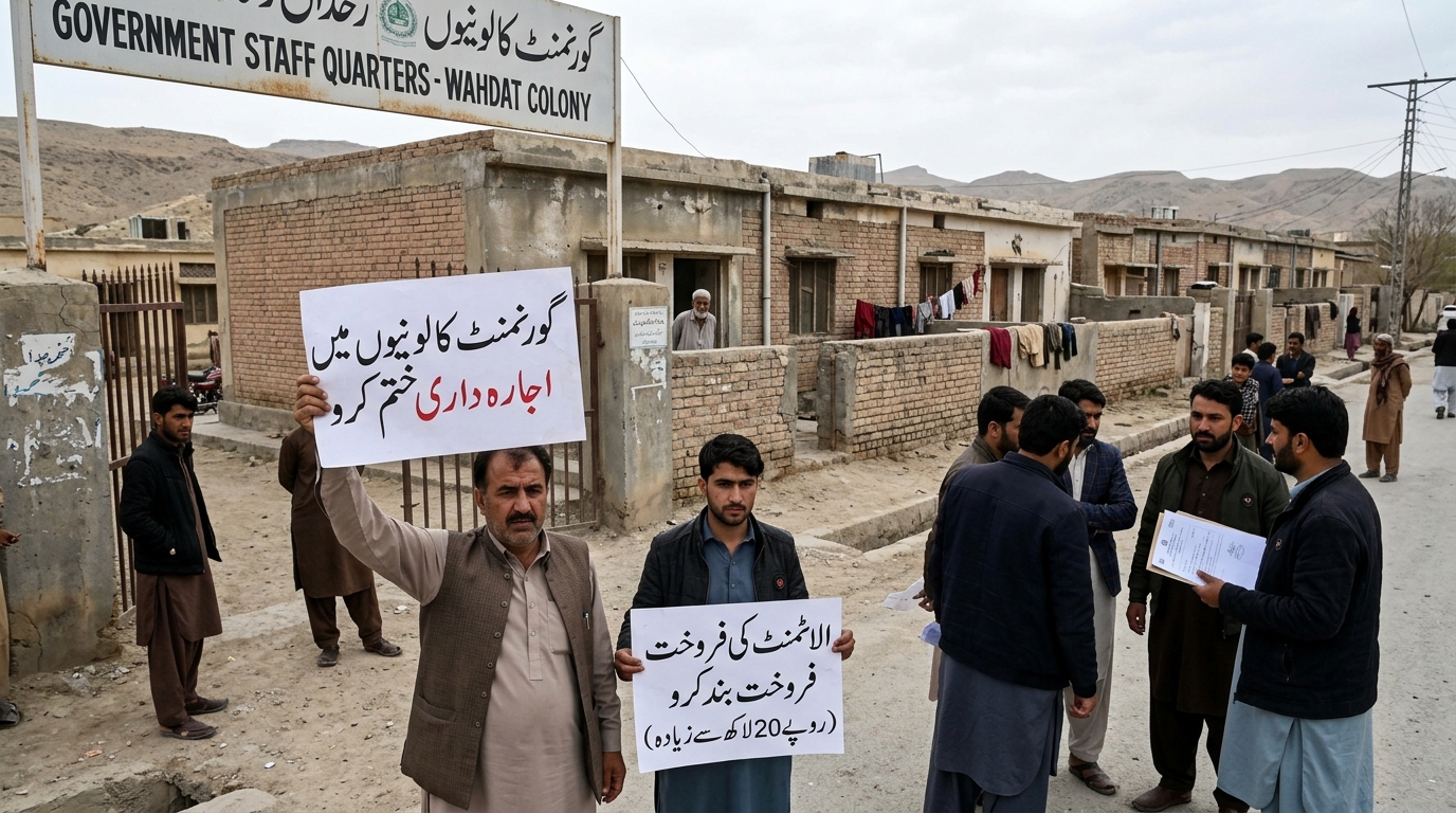 بلوچستان حکومت کی سرکاری کالونیوں میں اجارہ داریاں