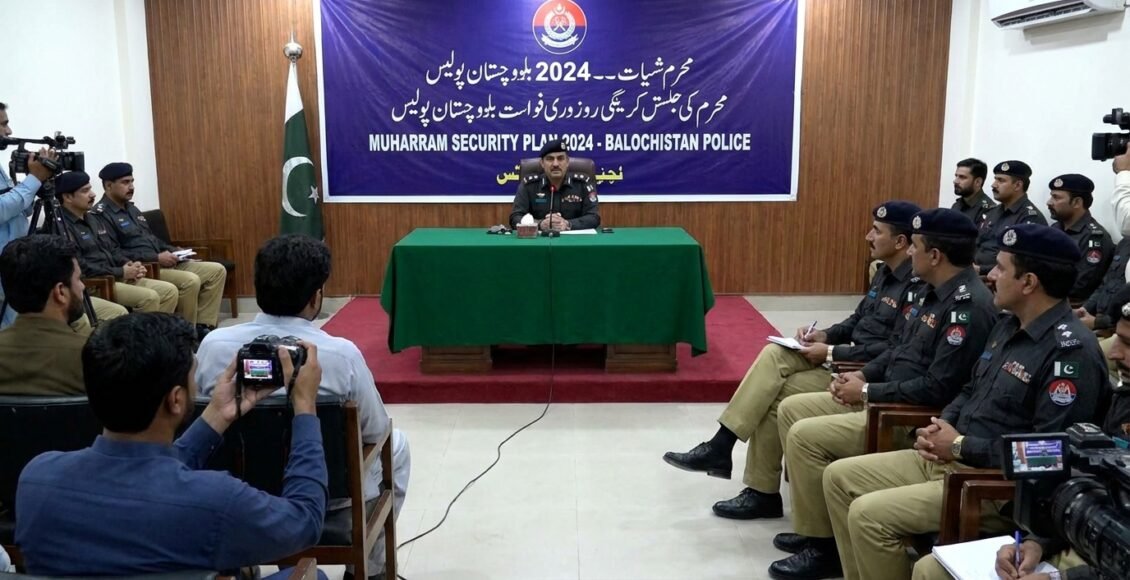 بلوچستان پولیس نے محرم الحرام کے لیے جامع سیکیورٹی پلان تشکیل دے دیا