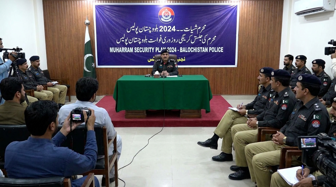 بلوچستان پولیس نے محرم الحرام کے لیے جامع سیکیورٹی پلان تشکیل دے دیا