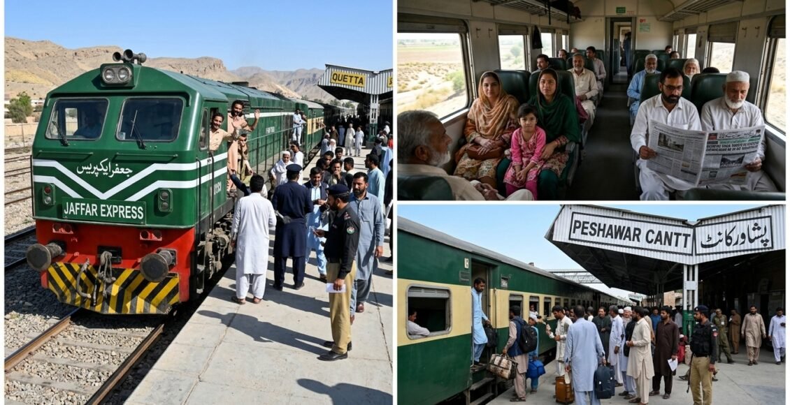 کوئٹہ،پشاور جانے والی جعفر ایکسپریس ایک روزہ بندش کے بعد بحال، ٹرین سروس دوبارہ شروع