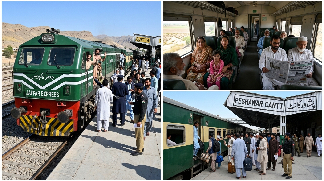 کوئٹہ،پشاور جانے والی جعفر ایکسپریس ایک روزہ بندش کے بعد بحال، ٹرین سروس دوبارہ شروع