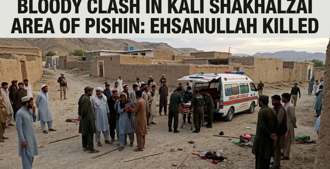 پشین کے علاقے کلی شخالزئی میں دو گروہوں کے درمیان خونی تصادم، احسان اللہ نامی شخص جاں بحق
