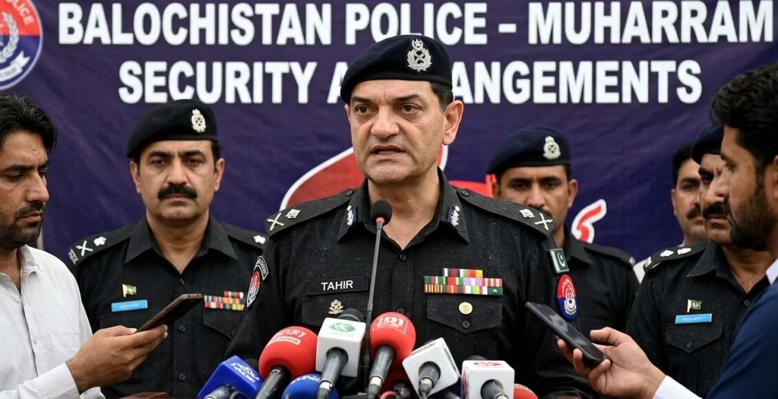 محرم الحرام کے دوران امن و امان کے لیے تمام وسائل بروئے کار لائے جائیں گے، آئی جی پولیس بلوچستان