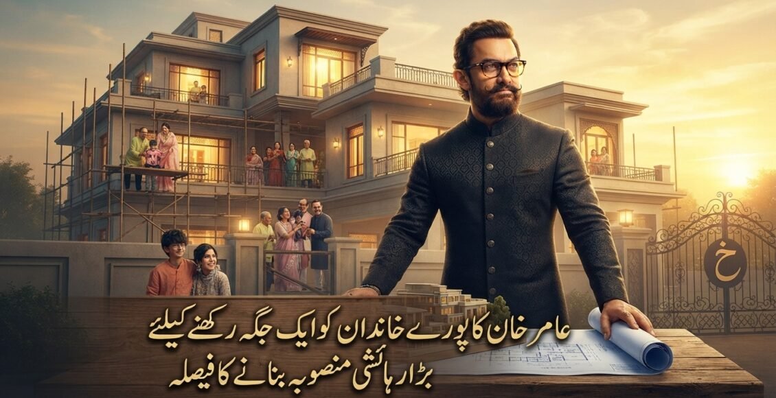 عامر خان کا پورے خاندان کو ایک جگہ رکھنے کیلئے بڑا رہائشی منصوبہ بنانے کا فیصلہ