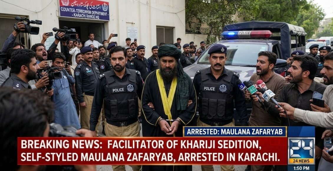 فتنہ الخوارج کا سہولت کار خود ساختہ مولوی ظفریاب گرفتار