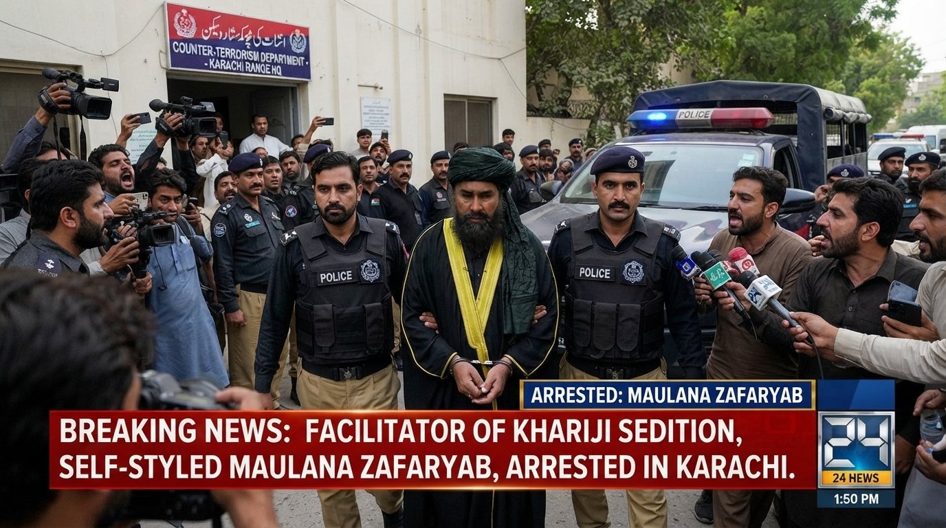 فتنہ الخوارج کا سہولت کار خود ساختہ مولوی ظفریاب گرفتار