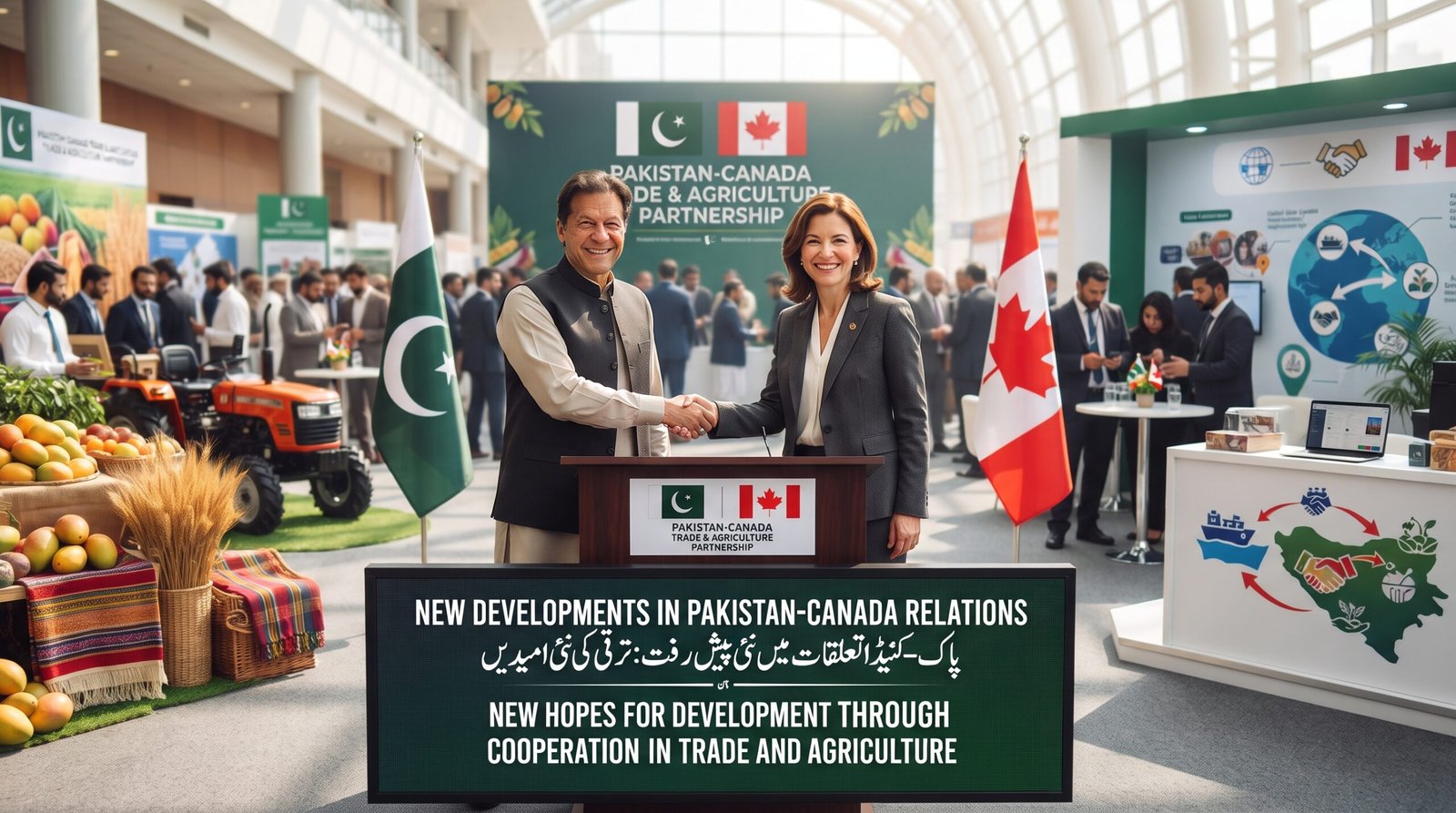 پاکستان اور کینیڈا کے تعلقات میں نئی پیش رفت، تجارت اور زراعت میں تعاون سے ترقی کی نئی امیدیں