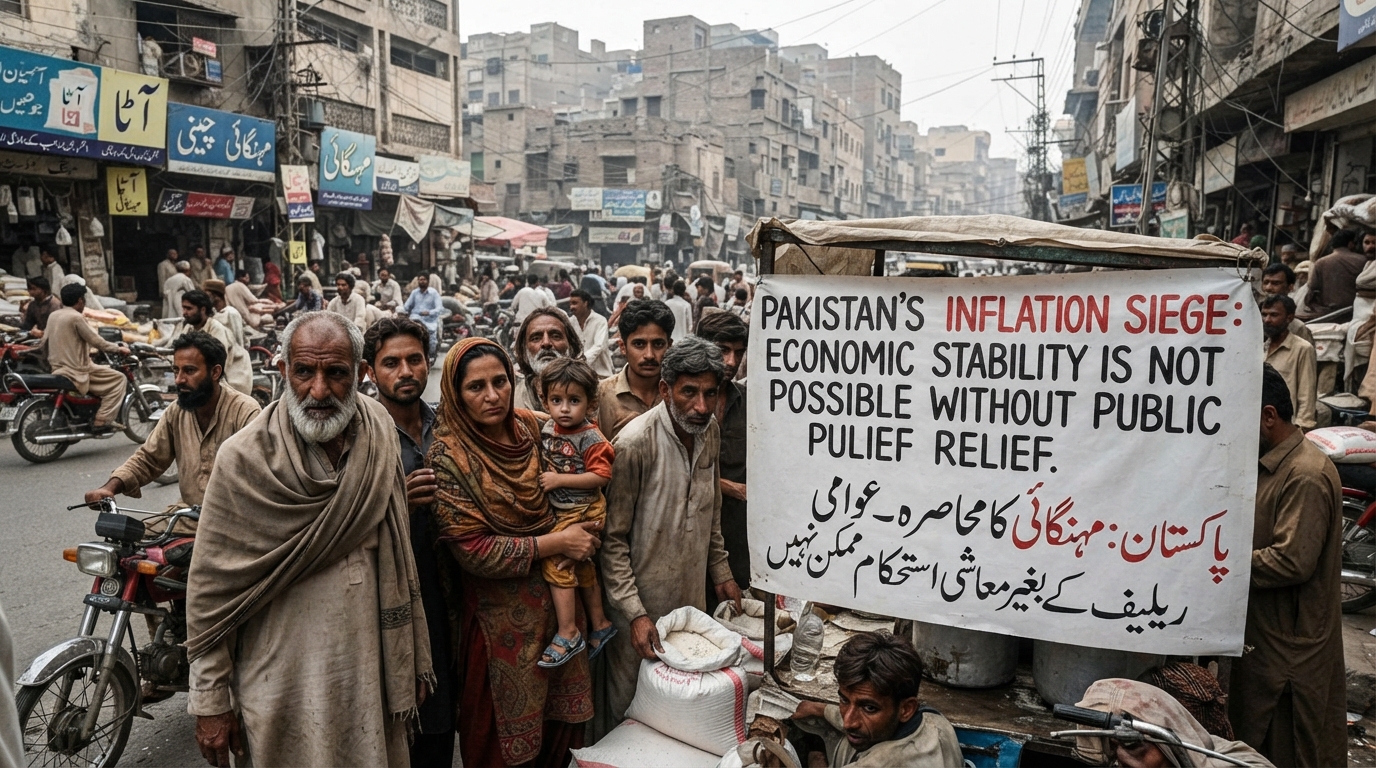 پاکستان میں مہنگائی کا محاصرہ: عوامی ریلیف کے بغیر معاشی استحکام ممکن نہیں
