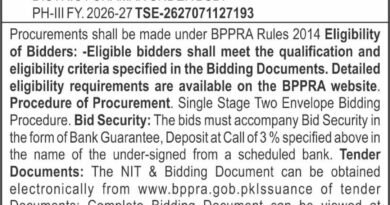 Executive Engineer, Irrigation Division, Chaman