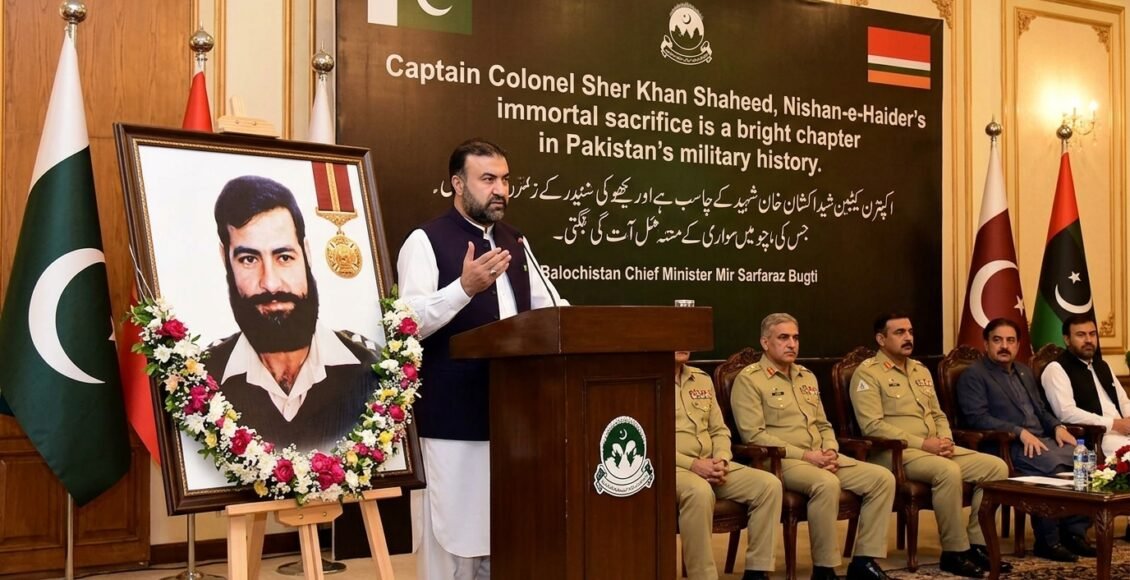 کیپٹن کرنل شیر خان شہید، نشانِ حیدر کی لازوال قربانی پاکستان کی عسکری تاریخ کا روشن باب ہے، میر سرفراز بگٹی