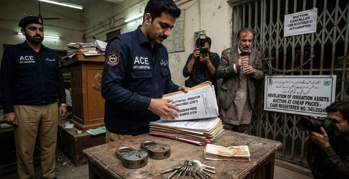 محکمہ آبپاشی کے سرکاری اثاثوں کی سستے داموں نیلامی کا انکشاف، اینٹی کرپشن نے مقدمہ درج کر لیا