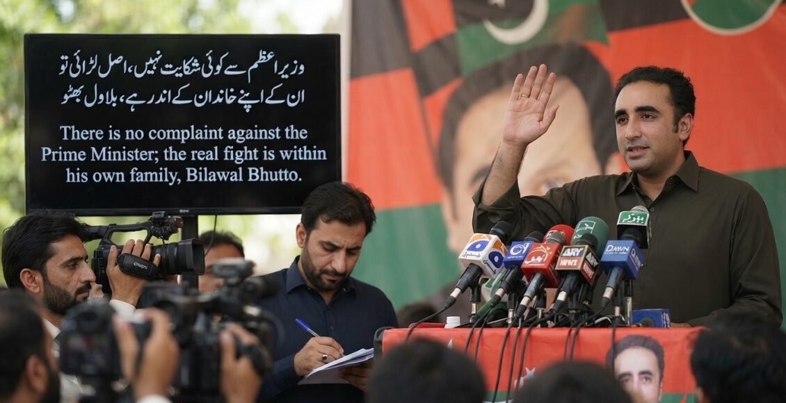 وزیراعظم سے کوئی شکایت نہیں اصل لڑائی ان کے اپنے خاندان کے درمیان ہے، بلاول بھٹو