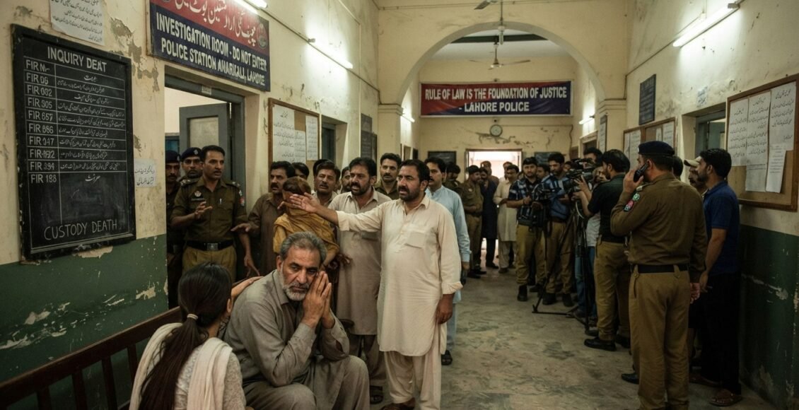 لاہور،تھانے کی چار دیواری میں موت، قانون کی بالادستی کا امتحان