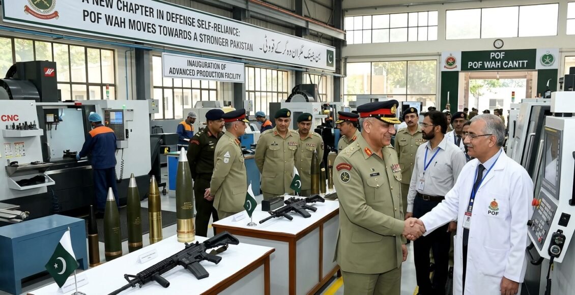 دفاعی خود انحصاری کا نیا باب، پی او ایف واہ سے مضبوط پاکستان کی جانب پیش قدمی