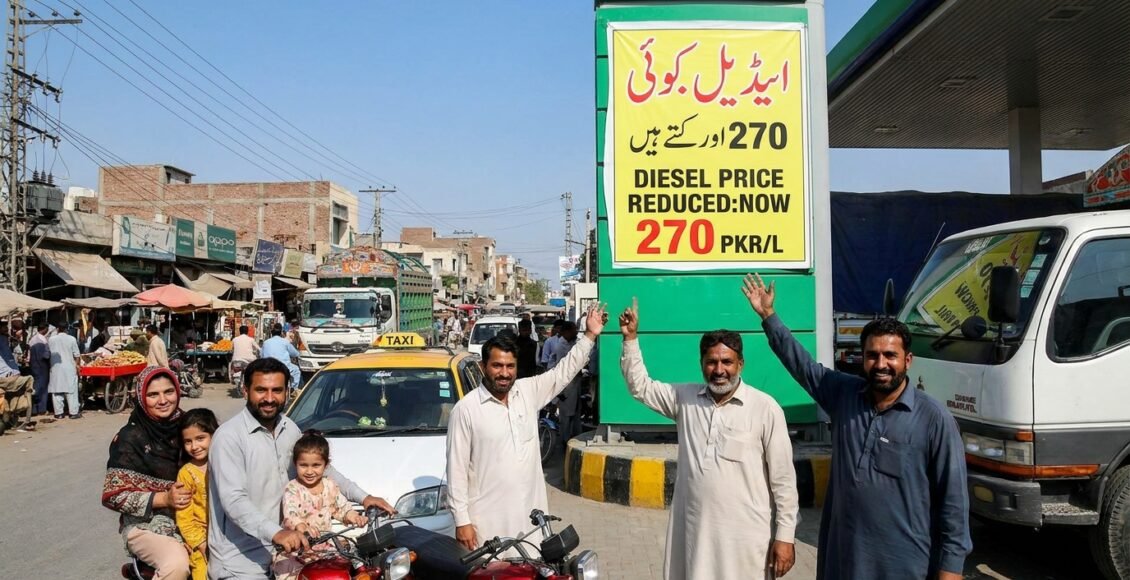 پاکستان میں ڈیزل کی قیمت میں کمی؛ عوامی ریلیف اور معاشی سرگرمیوں کے لیے امید کی نئی کرن