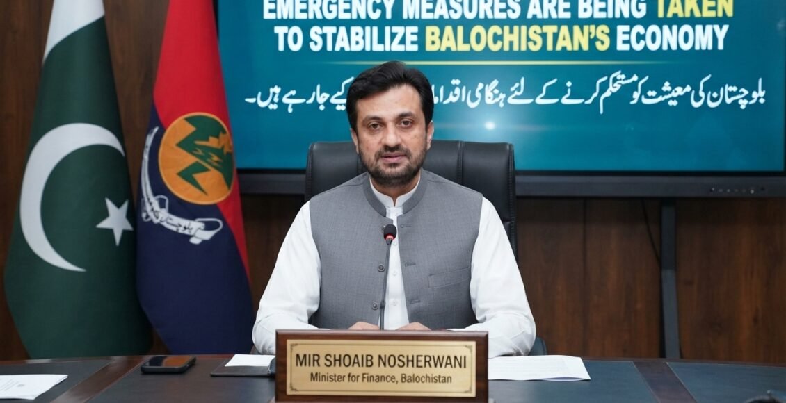 بلوچستان کی معیشت کو مستحکم بنانے کے لیے ہنگامی اقدامات کیے جا رہے ہیں' میر شعیب نوشیروانی