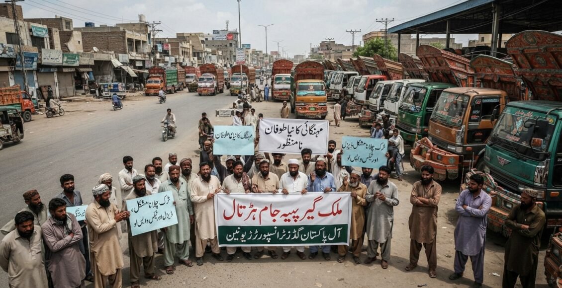 گڈز ٹرانسپورٹرز کی ہڑتال، مہنگائی کے نئے طوفان کا خدشہ