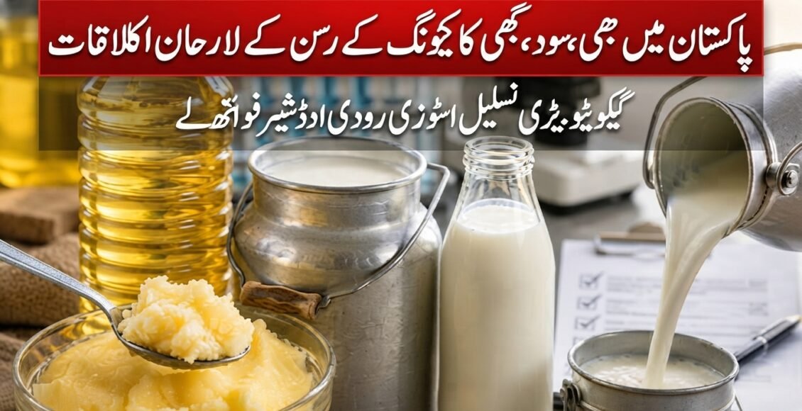 پاکستان میں گھی، دودھ اور کوکنگ آئل کے معیار پر تشویشناک انکشافات