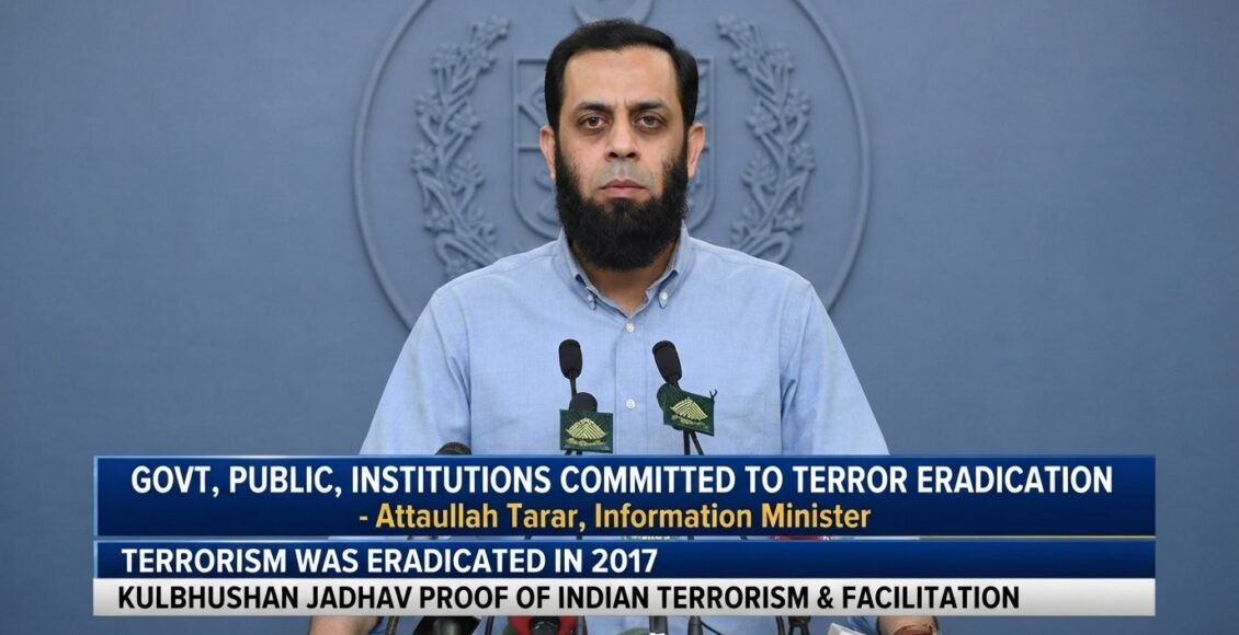 حکومت، عوام اور ادارے دہشتگردی کے مکمل خاتمے کیلئے پرعزم ہیں،عطا اللہ تارڑ
