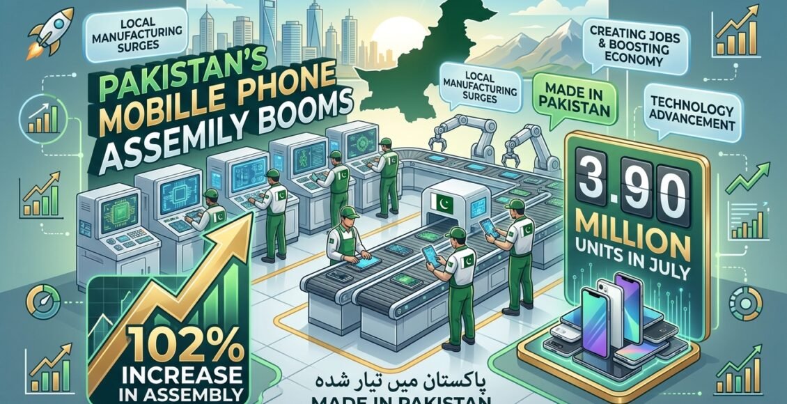 پاکستان میں موبائل فون اسمبلنگ میں 102 فیصد اضافہ