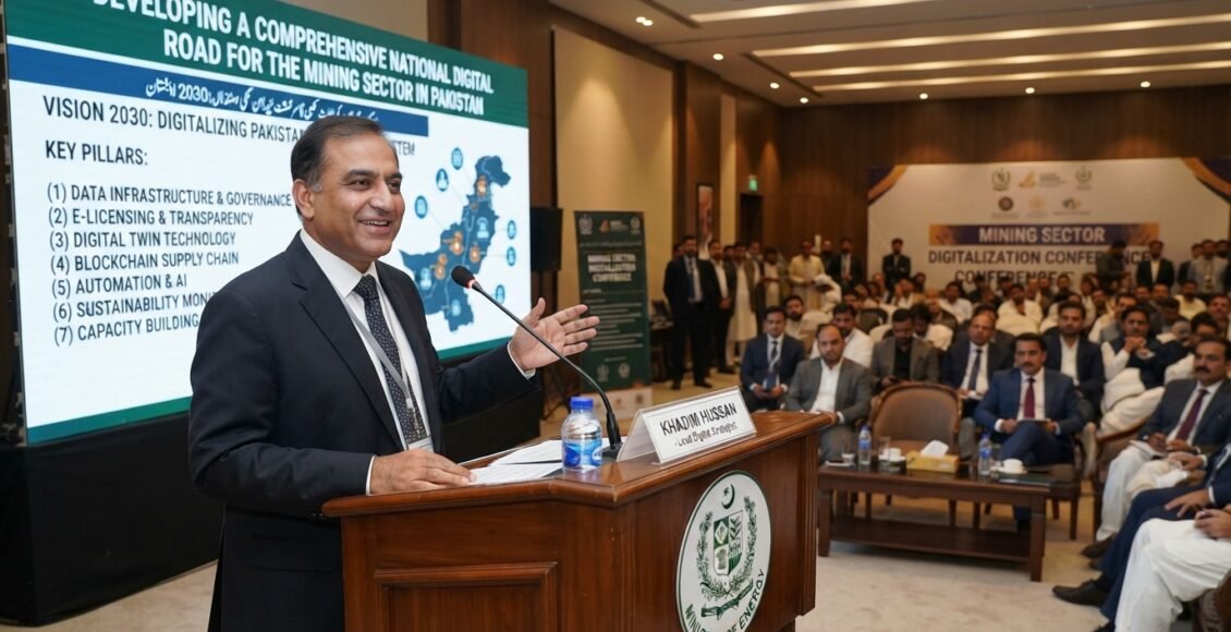 کان کنی کے شعبے کیلئے جامع قومی ڈیجیٹل روڈ میپ تیار کیا جائے ' خادم حسین
