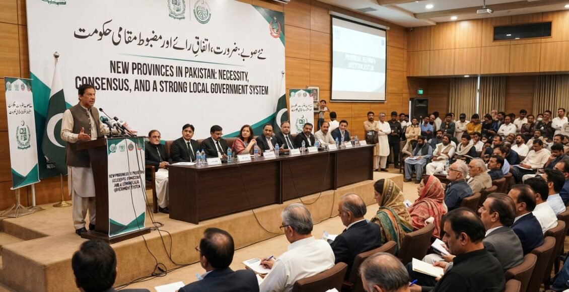 پاکستان میں نئے صوبے: ضرورت، اتفاقِ رائے اور مضبوط بلدیاتی نظام
