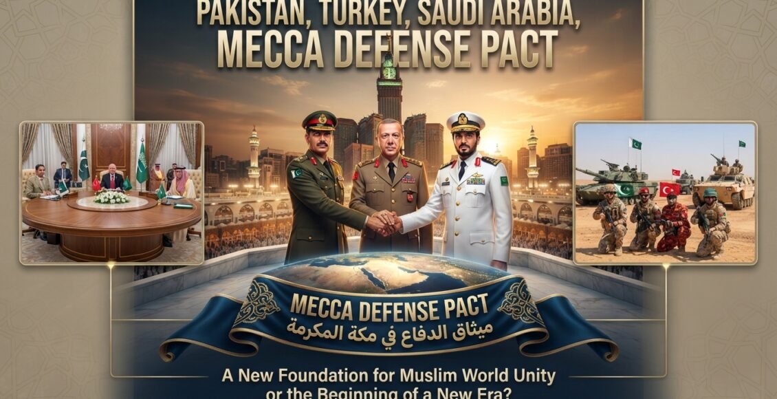 پاکستان ترکی،سعودی عرب مکہ دفاعی معاہدہ۔مسلم دنیا کے اتحاد کی نئی بنیاد یا ایک نئے عہد کا آغاز