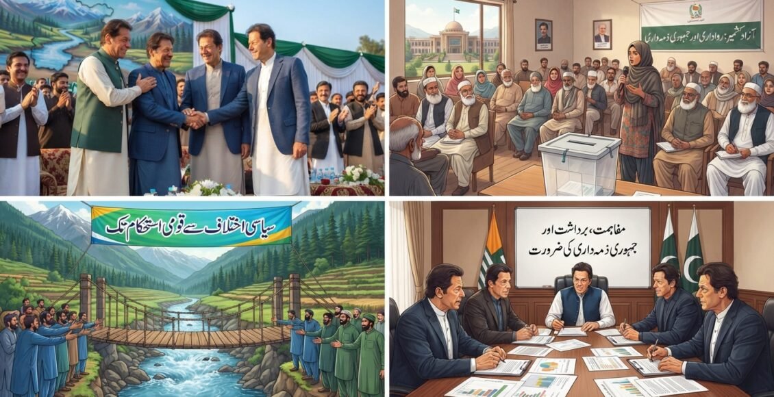 سیاسی اختلاف سے قومی استحکام تک: آزاد کشمیر کے انتخابات کے بعد مفاہمت، برداشت اور جمہوری ذمہ داری کی ضرورت