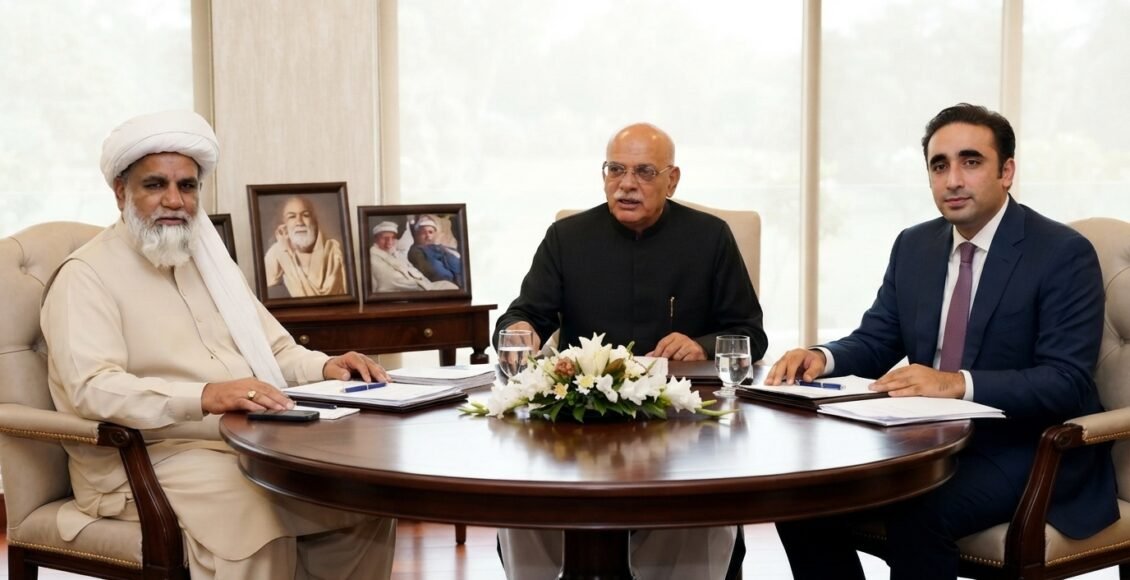بلاول بھٹو زرداری سے محمود خان اچکزئی اور علامہ راجہ ناصر عباس کی ملاقات