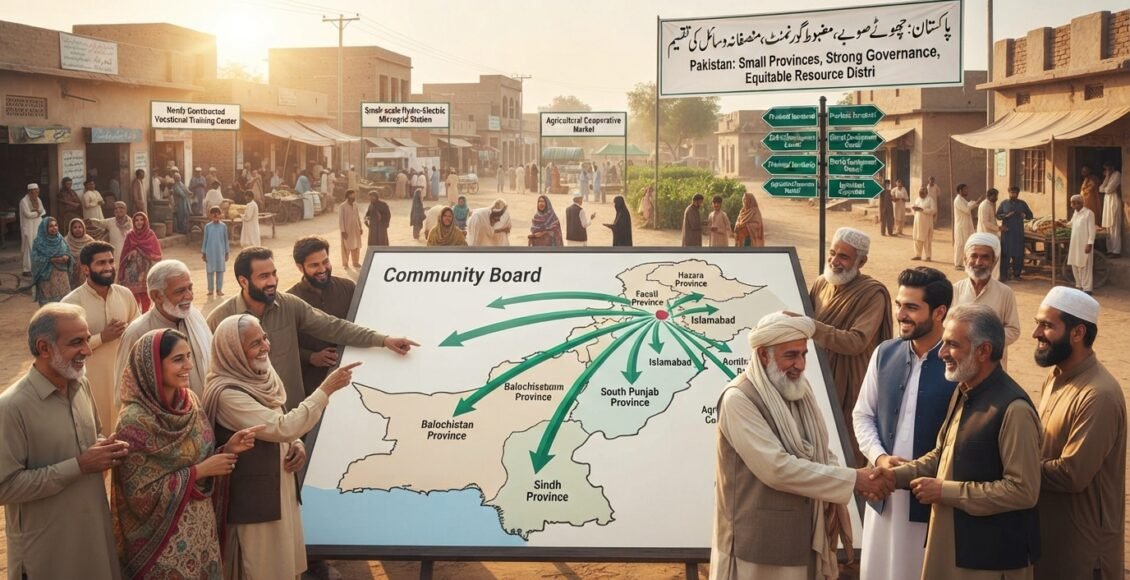 پاکستان چھوٹے صوبے، مضبوط گورننس اور وسائل کی منصفانہ تقسیم