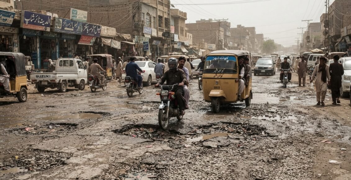 کوئٹہ کی سڑکیں خستہ حالی کا شکار، شہری شدید مشکلات کا شکار