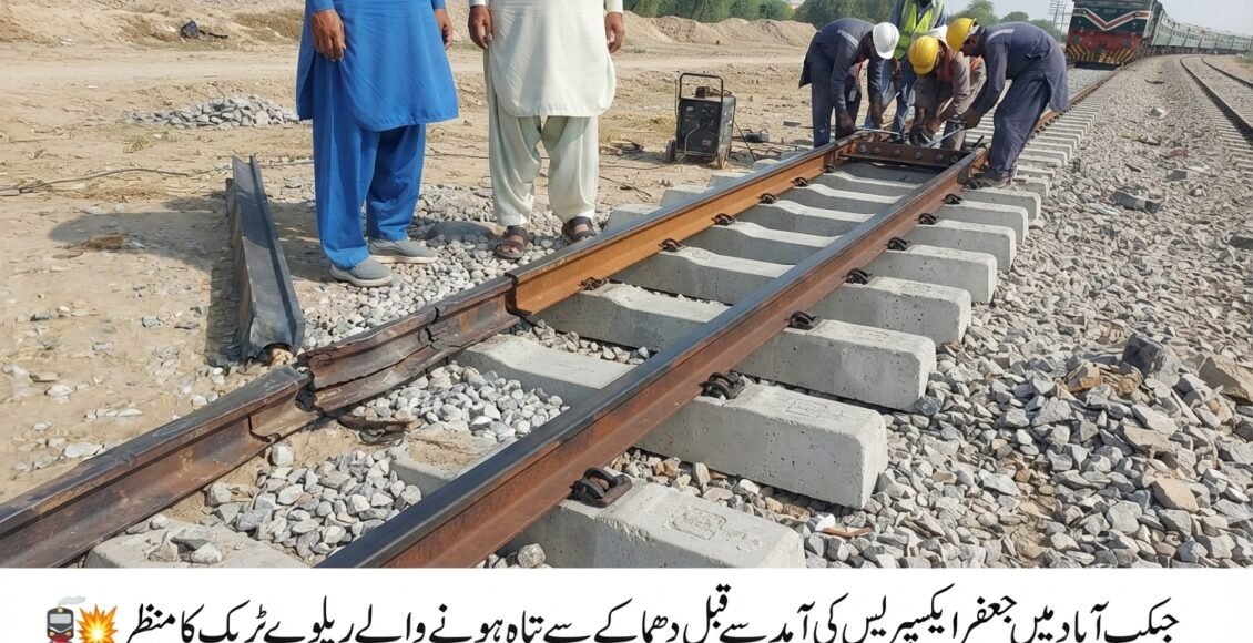 جیکب آباد میں جعفر ایکسپریس کی آمد سے قبل ریلوے ٹریک پر دھماکا، پٹڑی کو نقصان، مرمتی کام کے بعد جعفر ایکسپریس کوئٹہ کے لیے روانہ