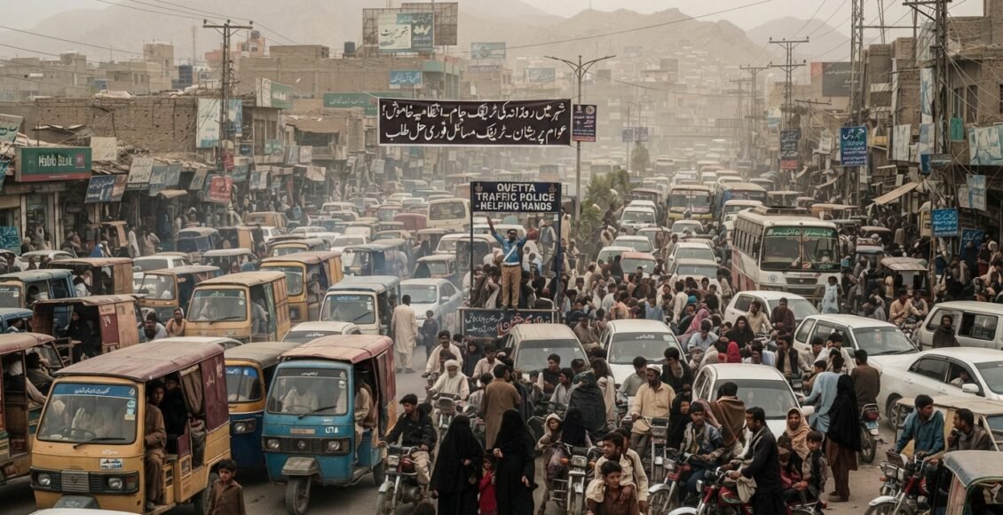 کوئٹہ ' ٹریفک جام معمول بن گیا، شہری اذیت میں مبتلا' حکام کی خاموشی پر سوالات