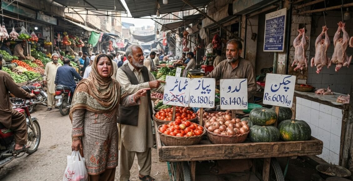 پاکستان میں ٹماٹر، پیاز، کدو اور برائلر گوشت مہنگا، سرکاری نرخوں کے برعکس سبزیاں مہنگی فروخت ہونے لگیں
