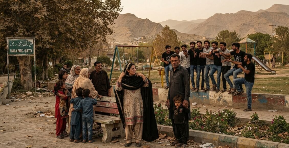 کوئٹہ کے پارک عزت دار خاندانوں کے لیے وبال جان بن گئے
