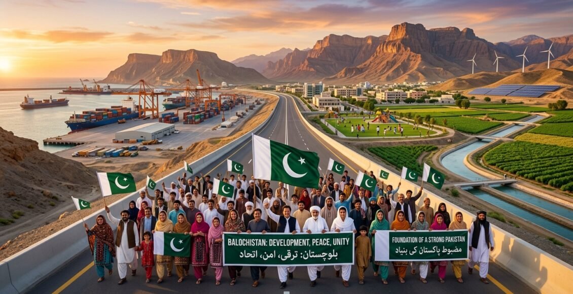 بلوچستان کی ترقی، امن اور قومی یکجہتی؛ مضبوط پاکستان کی بنیاد