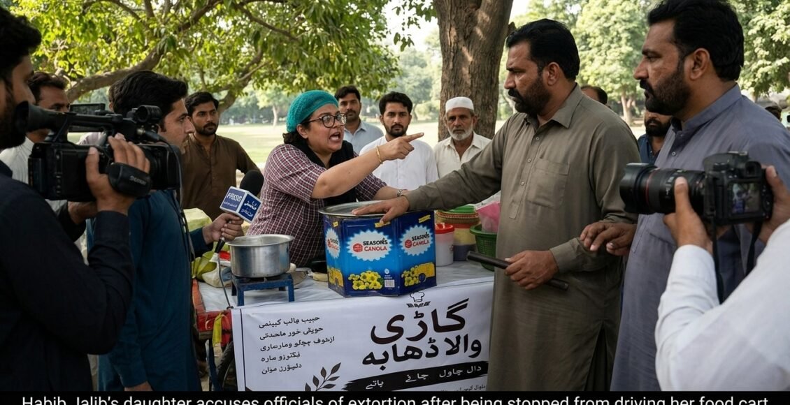 حبیب جالب کی بیٹی کو ریڑھی لگانے سے روک دیا گیا، طاہرہ نے بھتہ طلب کرنے کا الزام عائد کردیا