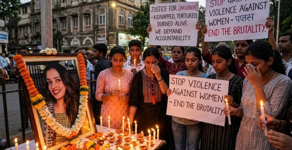 بھارت، سوشل میڈیا انفلوئنسر کو اغوا اور تشدد کے بعد زندہ جلادیا گیا