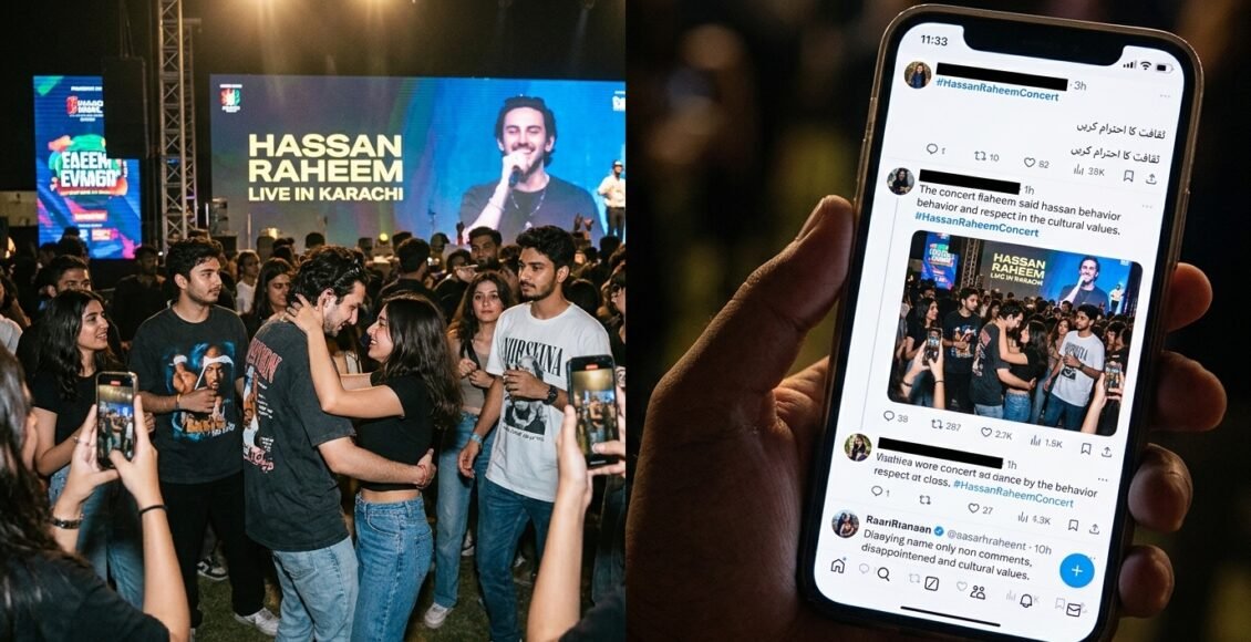 کراچی میں حسن رحیم کے کنسرٹ میں بے حیائی کا منظر،صارفین کی تنقید