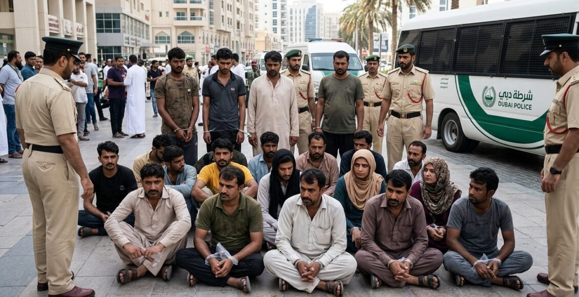 دبئی میں بھیک مانگنے والا 22 رکنی گروہ گرفتار