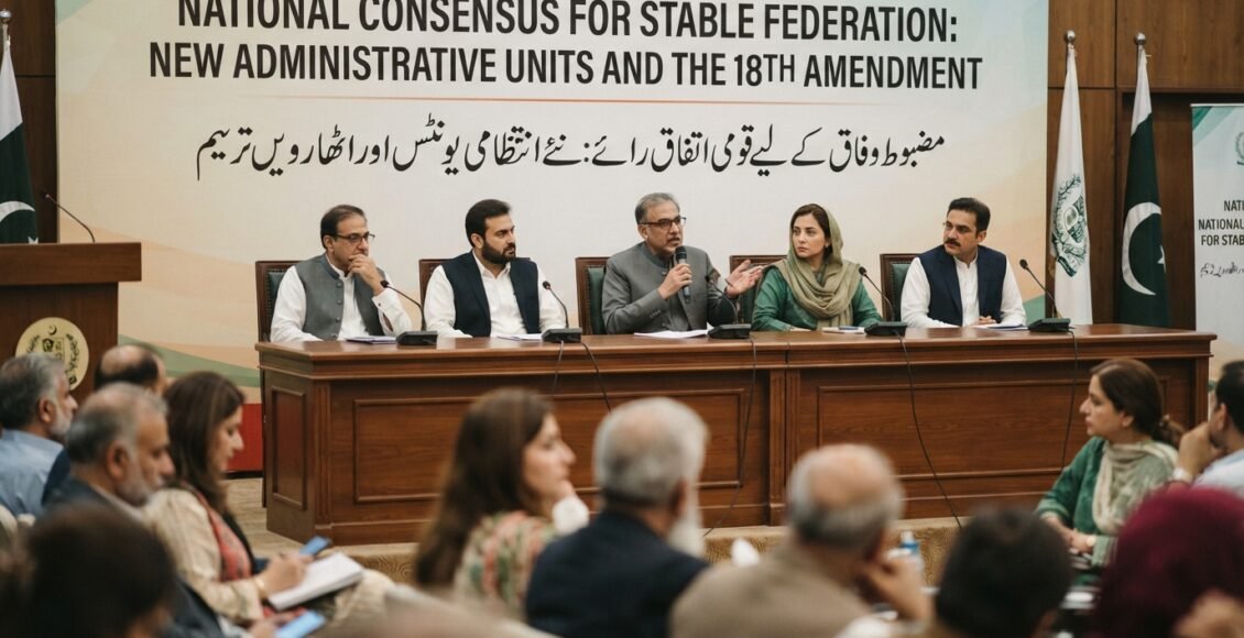 نئے انتظامی یونٹس: قومی اتفاقِ رائے ہی مضبوط وفاق کی بنیاد | مکمل تجزیہ