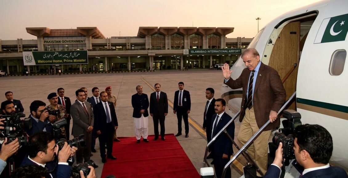 وزیر اعظم شہباز شریف آج وطن واپس پہنچیں گے، برطانیہ اور امریکہ کا دورہ مکمل