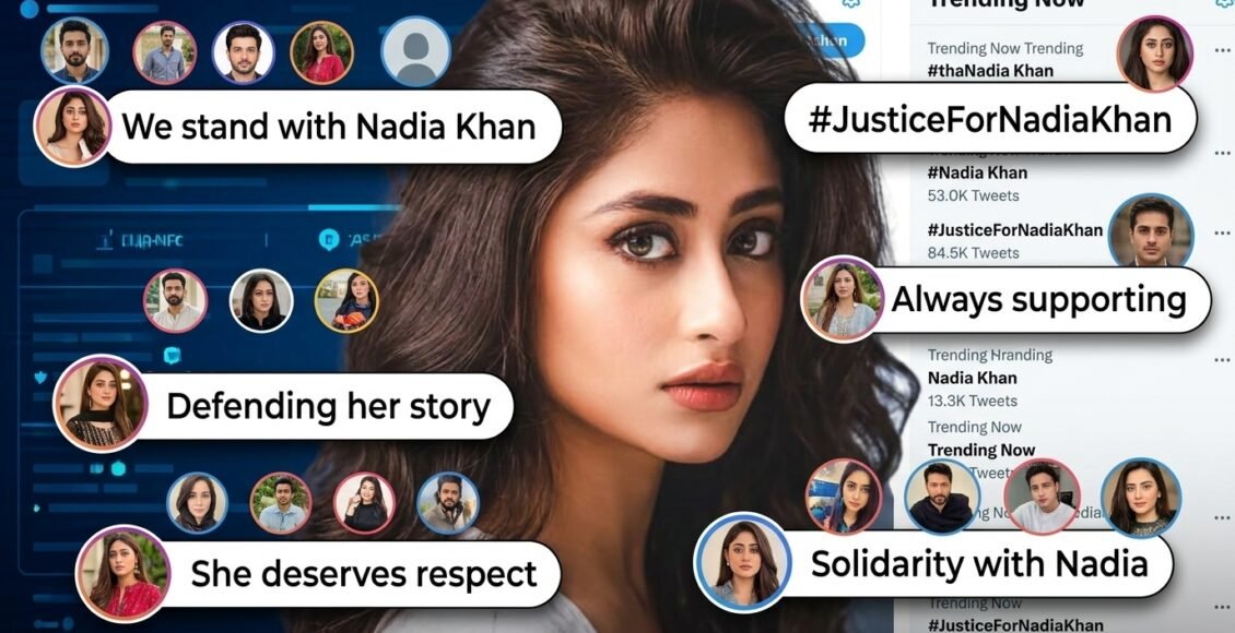 متعدد سوشل میڈیا صارفین نادیہ خان کے دفاع میں سامن