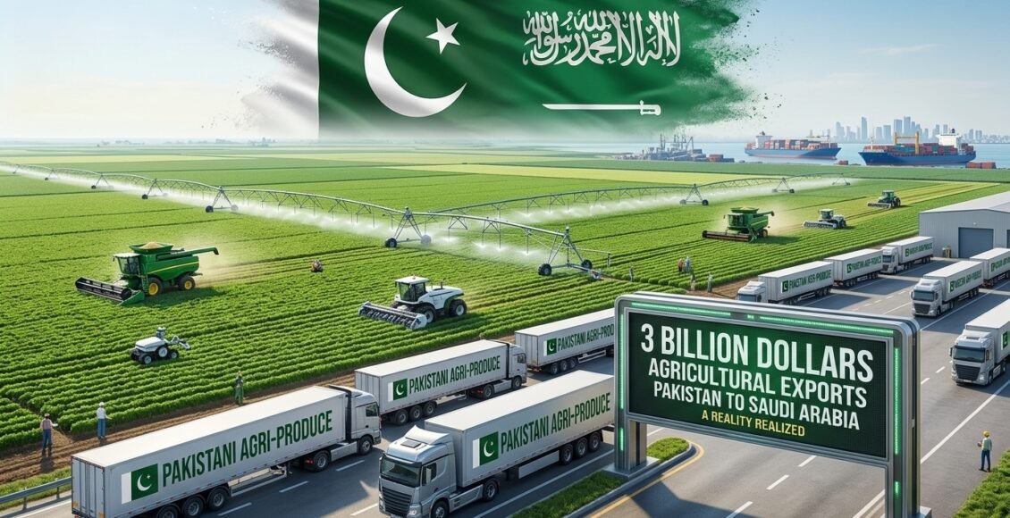 سعودی عرب کو تین ارب ڈالر کی زرعی برآمدات، خواب سے حقیقت تک کا سفر