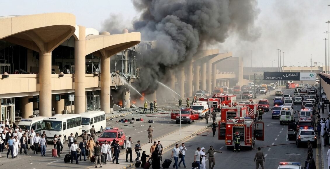 سعودی ہوائی اڈے پر رواں ہفتے ہونے والے تیسرے حملے میں 12 افراد جاں بحق، 309 زخمی