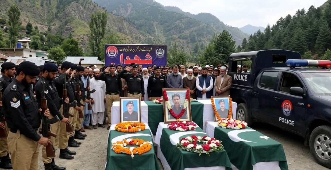 کرک: مسلح افراد کی فائرنگ سے ایس ایچ او سمیت 2 اہلکار شہید