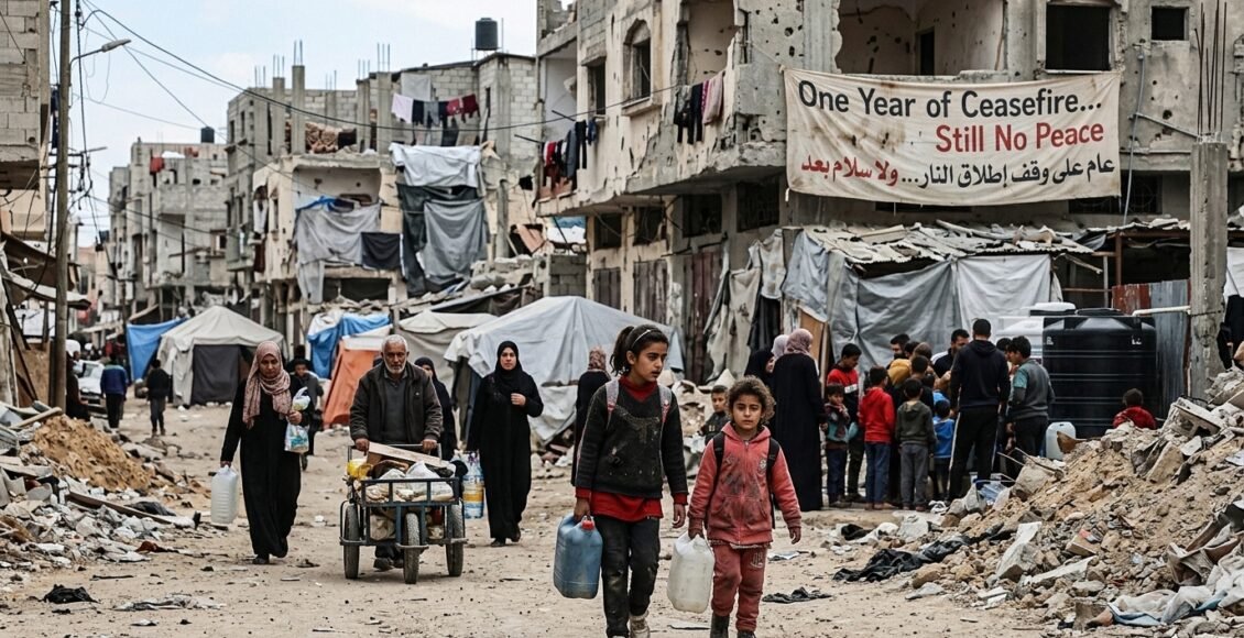 غزہ میں جنگ بندی کو ایک سال مکمل، فلسطینیوں کو تاحال امن نصیب نہ ہو سکا